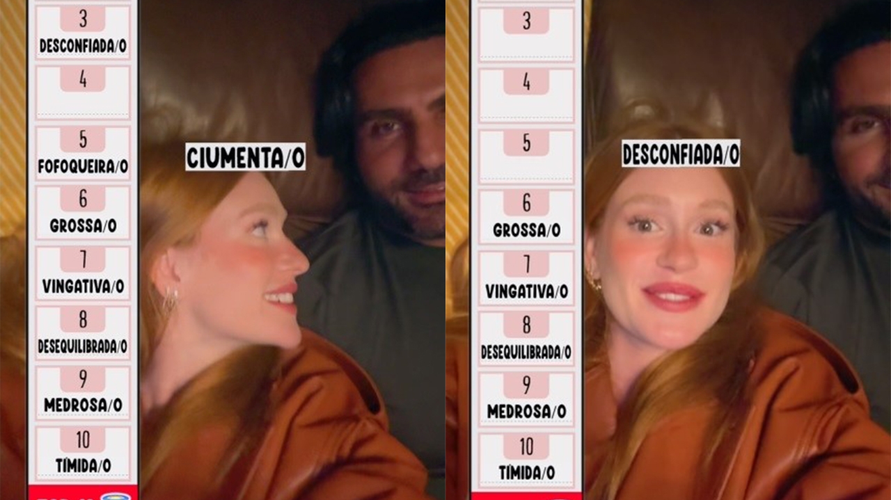 Marina Ruy Barbosa ranqueia seus defeitos com a ajuda do noivo