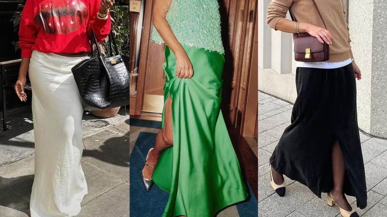 Saia de cetim: top 5 ideias de combinações para o dia a dia