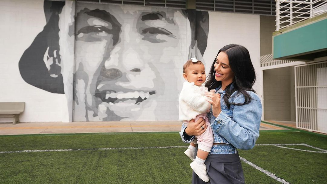 Bruna Biancardi visita Instituto Neymar Jr com Mavie