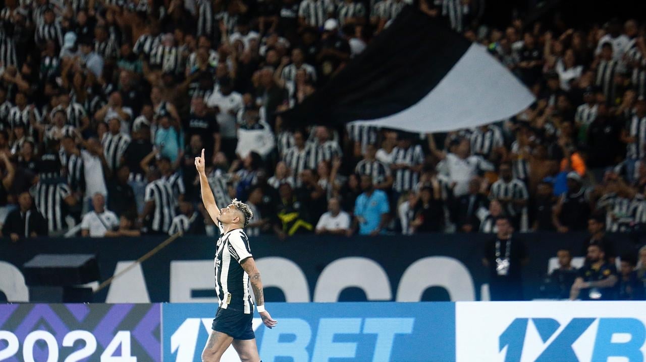 Em partida bem disputada, Botafogo bate Palmeiras e se isola na liderança do Brasileirão