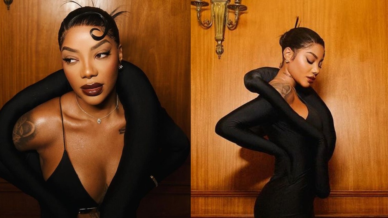 Ludmilla veste look de grife renomada em leilão de Vini Jr