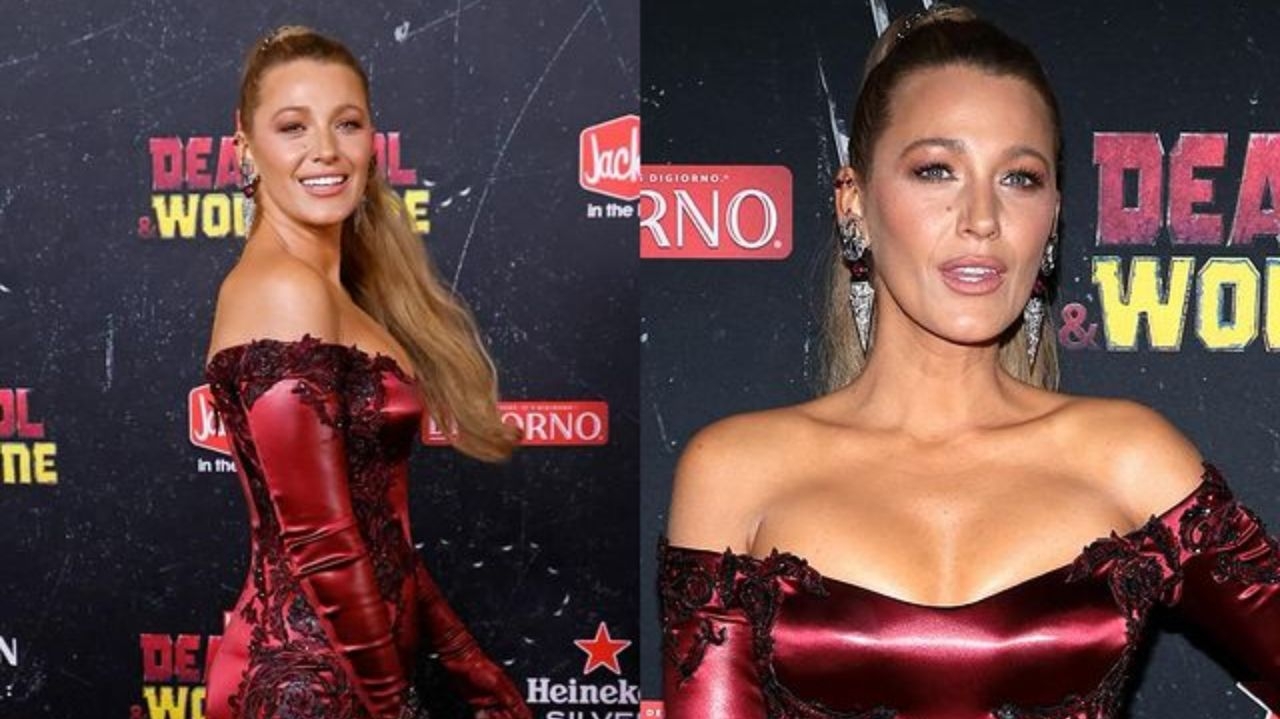 Blake Lively surge em première mundial de “Deadpool & Wolverine” e alimenta boatos de participação