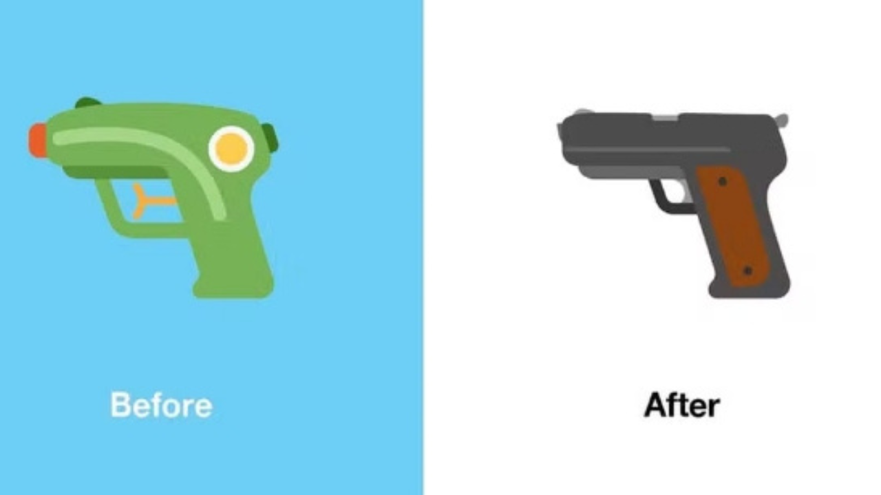 Rede social X volta a usar emoji de arma de fogo