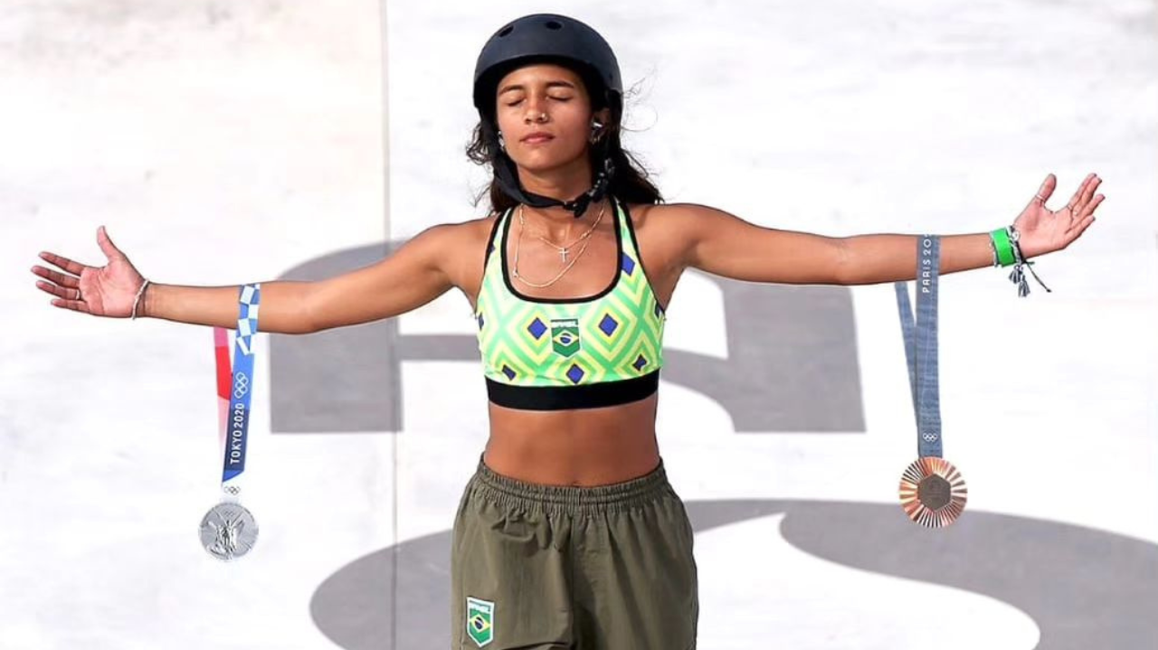 Rayssa Leal fica em terceiro lugar e recebe homenagens nas redes sociais