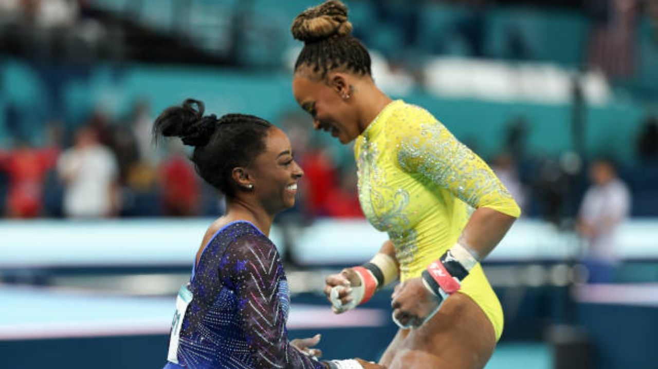 Diferença de títulos entre Simone Biles e Rebeca Andrade é menor desde 2015