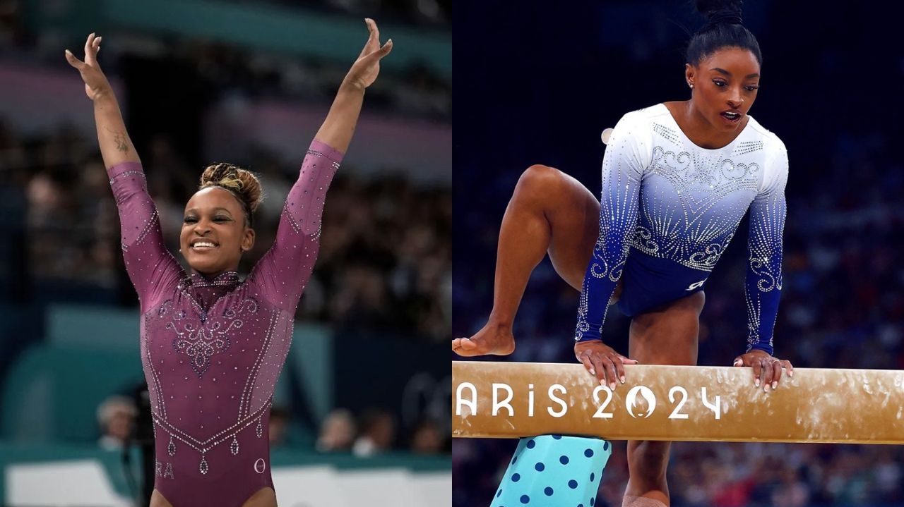 Rebeca Andrade e Simone Biles ficam de fora do pódio da trave