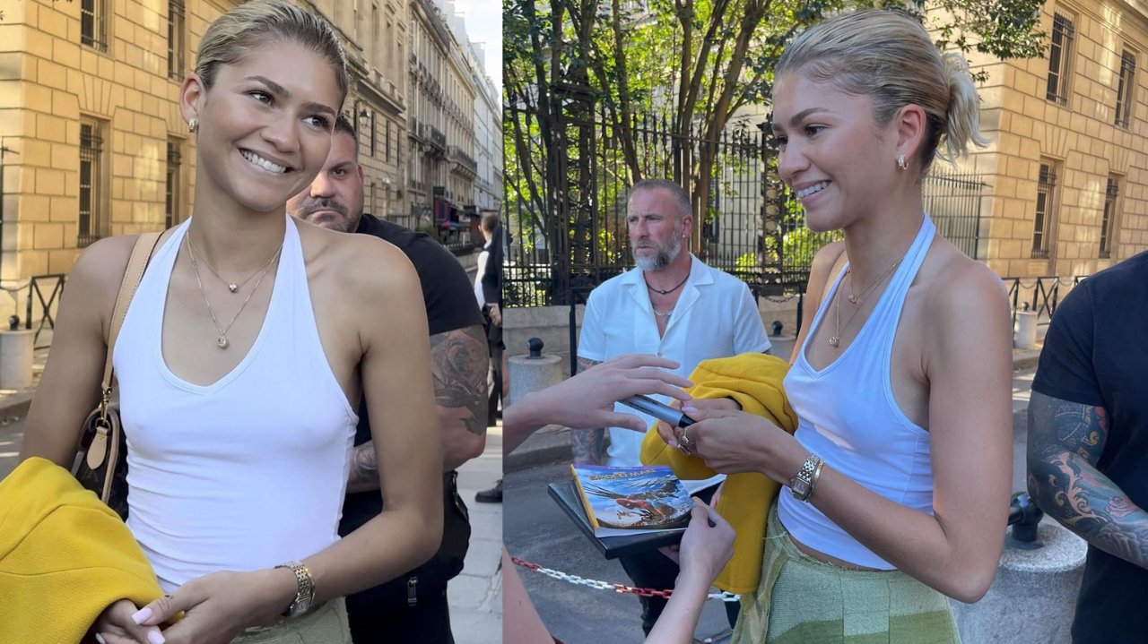 Zendaya irradia estilo durante passeio em Paris