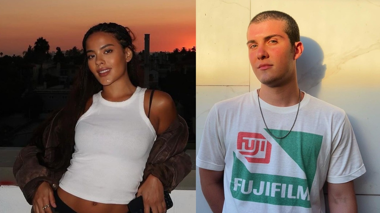 Caio Manhente e Bella Campos são vistos juntos almoçado com amigos