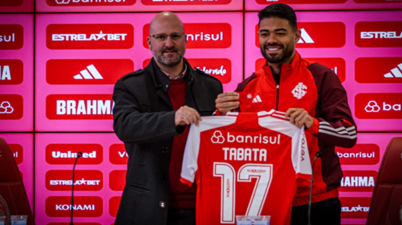 Bruno Tabata é regularizado e pode estrear pelo Inter contra o Juventude