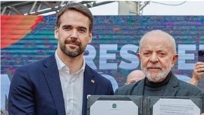 Presidente Lula e Eduardo Leite trocam farpas em evento