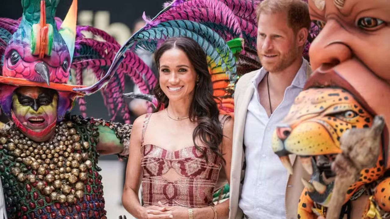 Confira os três looks usados por Meghan Markle em viagem para a Colômbia