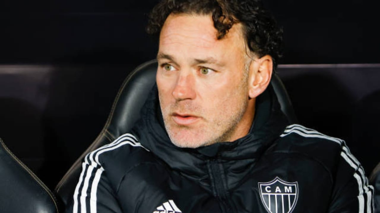 Gabriel Milito celebra vitória do Atlético-MG sobre o São Paulo