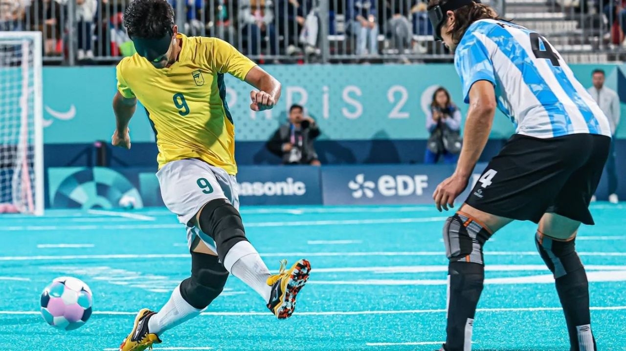 Brasil perde para Argentina e está fora da final de futebol de cegos