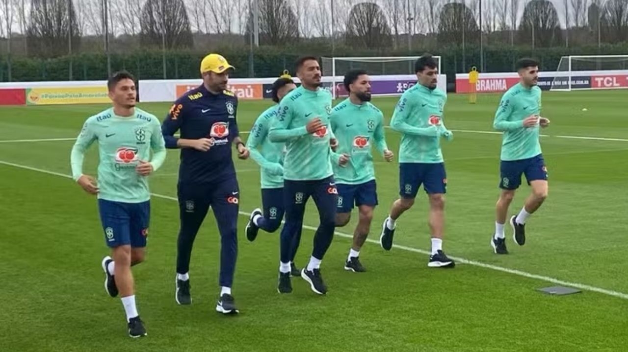 Seleção Brasileira tem desfalque de 4 titulares em treino