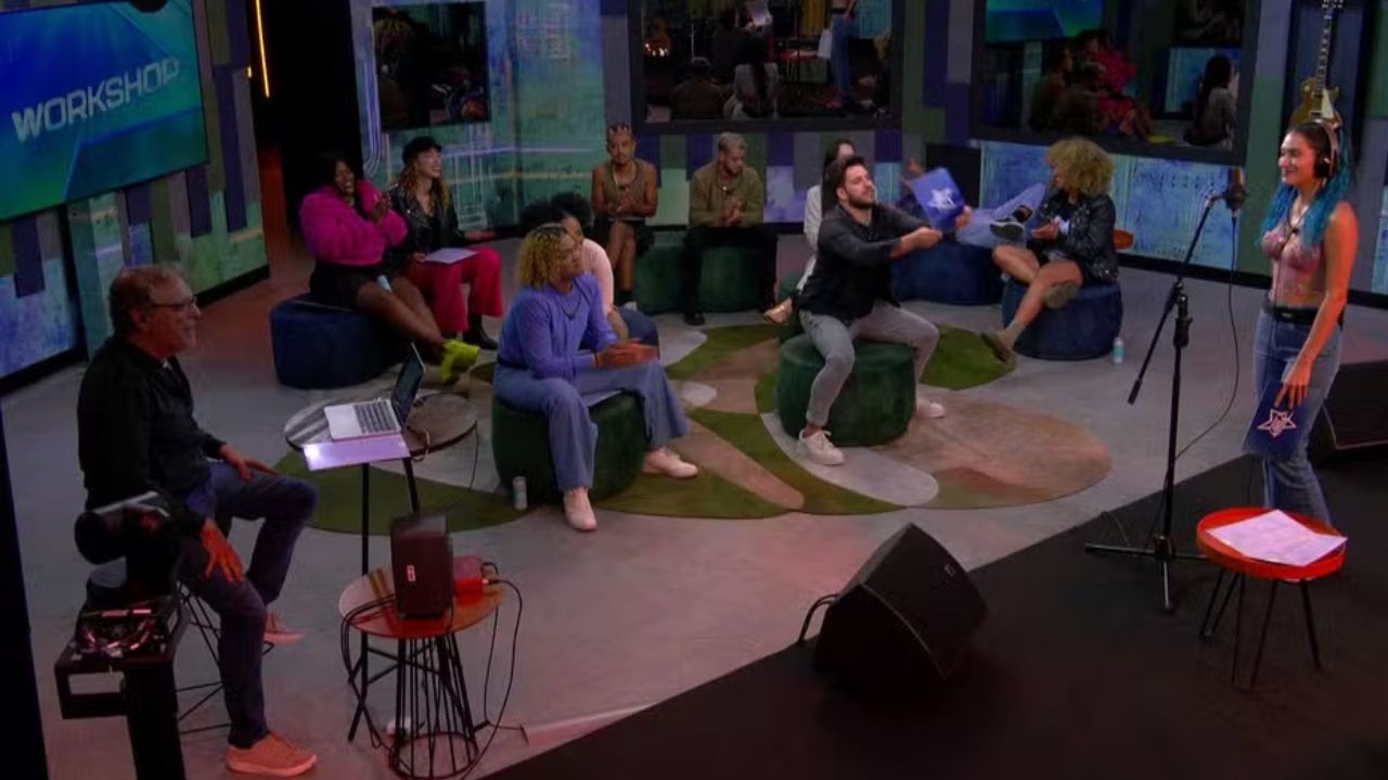 Participantes do “Estrela da Casa” gravam músicas do Workshop com Lázaro Ramos e Taís Araújo