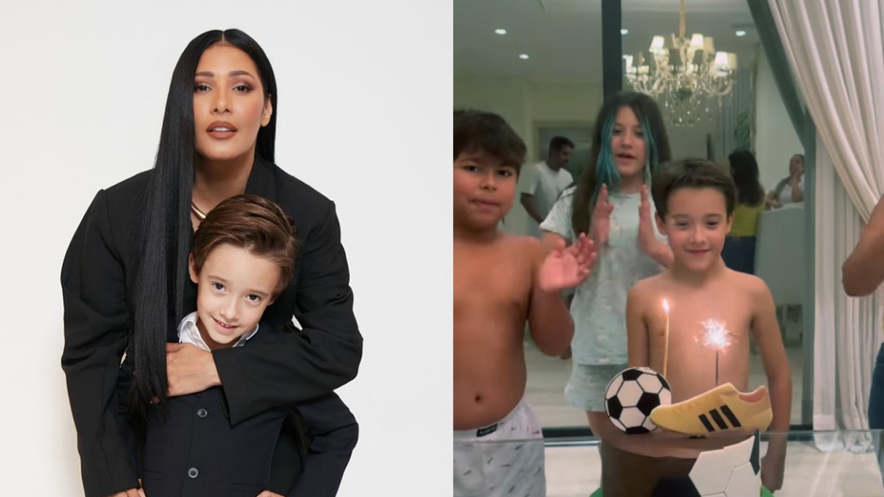 Simaria comemora aniversário do filho em família com Simone
