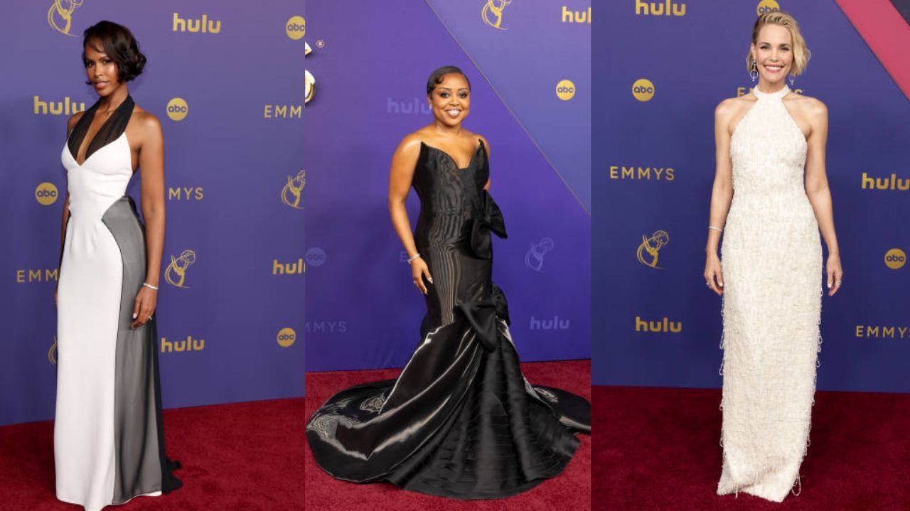 Emmy 2024: looks preto e branco são tendência de moda no tapete vermelho