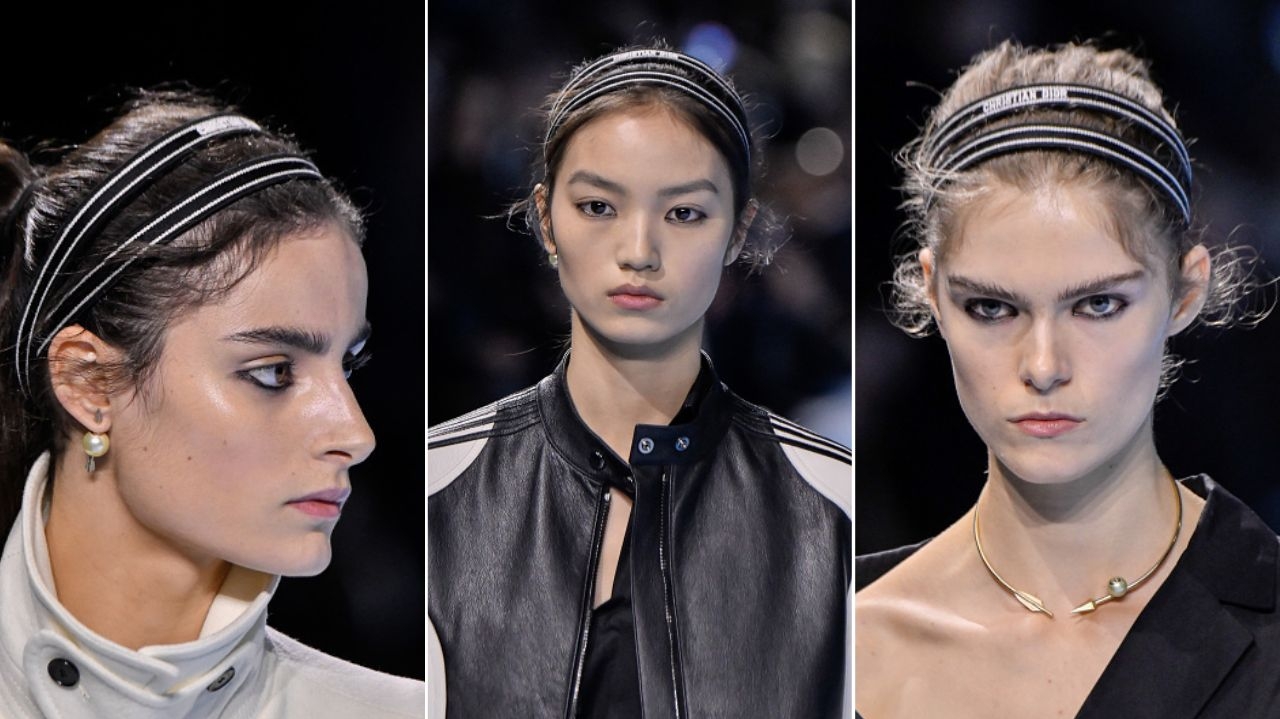 Dior destaca a faixa de cabelo como tendência na temporada de Verão 2025