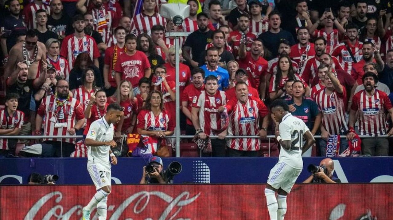 Em derby de Madri, Vini debocha de Koke: “Eu, duas Champions, você, nada”