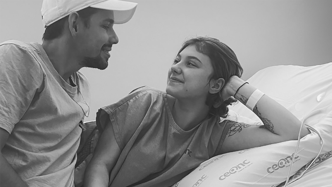 Lucas Borbas fala sobre crescimento do tumor de Isabel Veloso durante gravidez