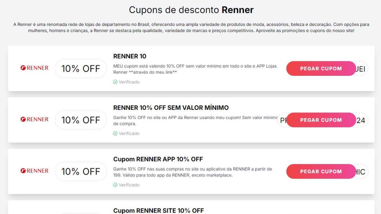 Cupom Renner: como aproveitar ofertas e economizar com Achadinhos Bohochic