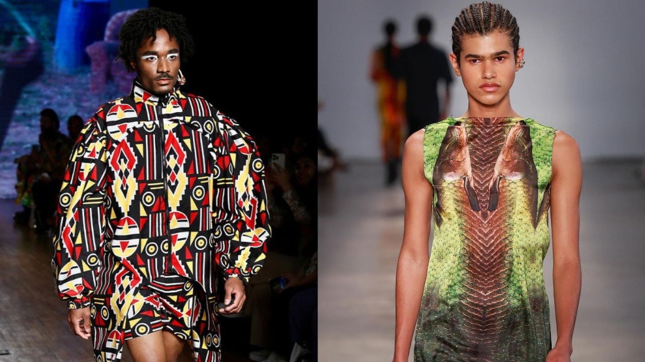 SPFW: passarela do desfile é marcada pela estamparia