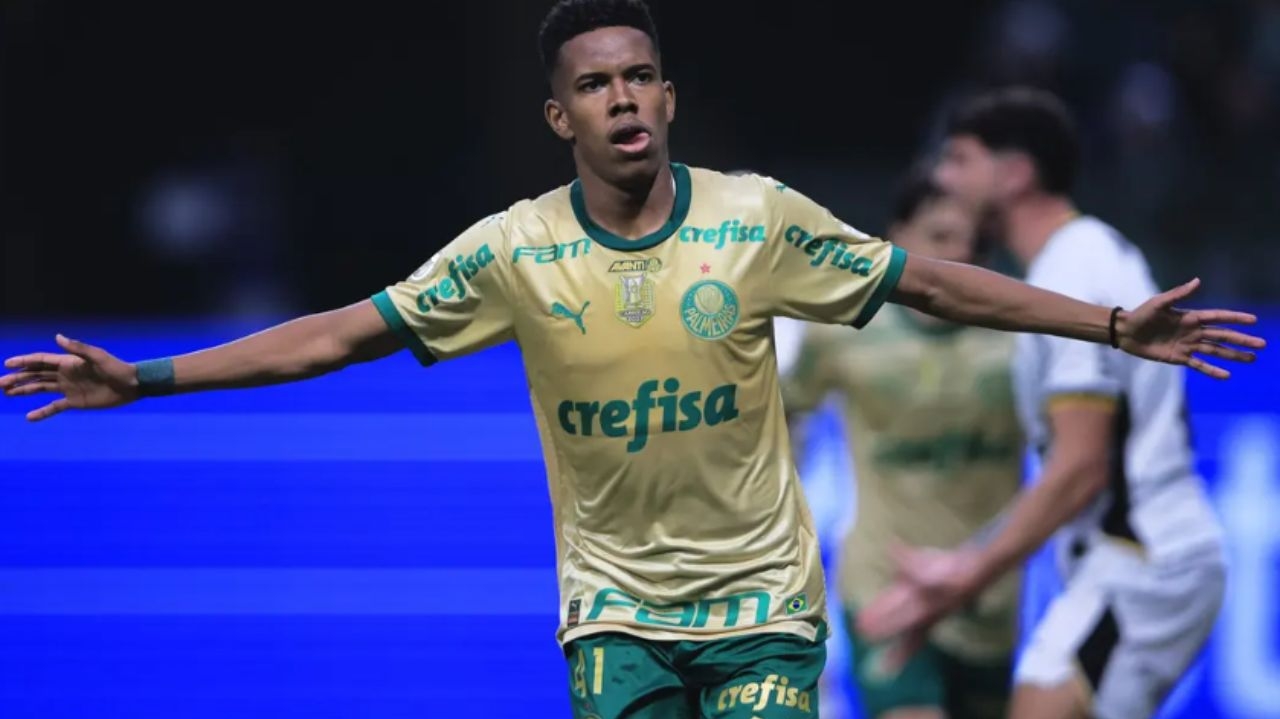Palmeiras: Estevão lidera gols do Brasileirão