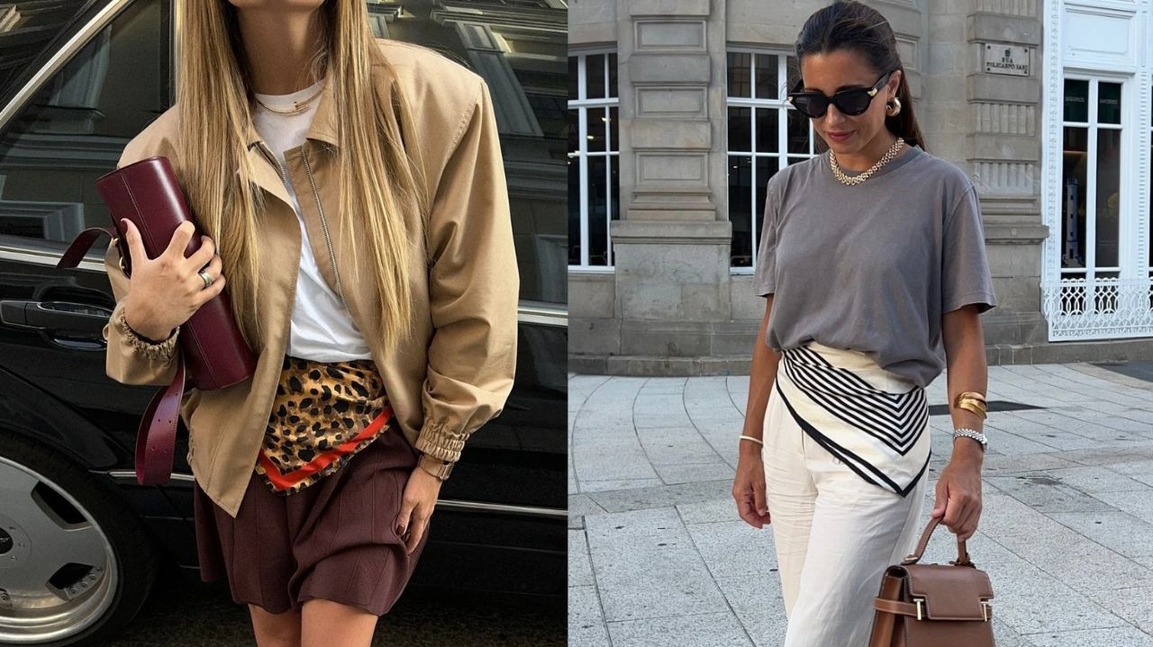 Como aplicar a tendência do lenço na cintura no dia a dia