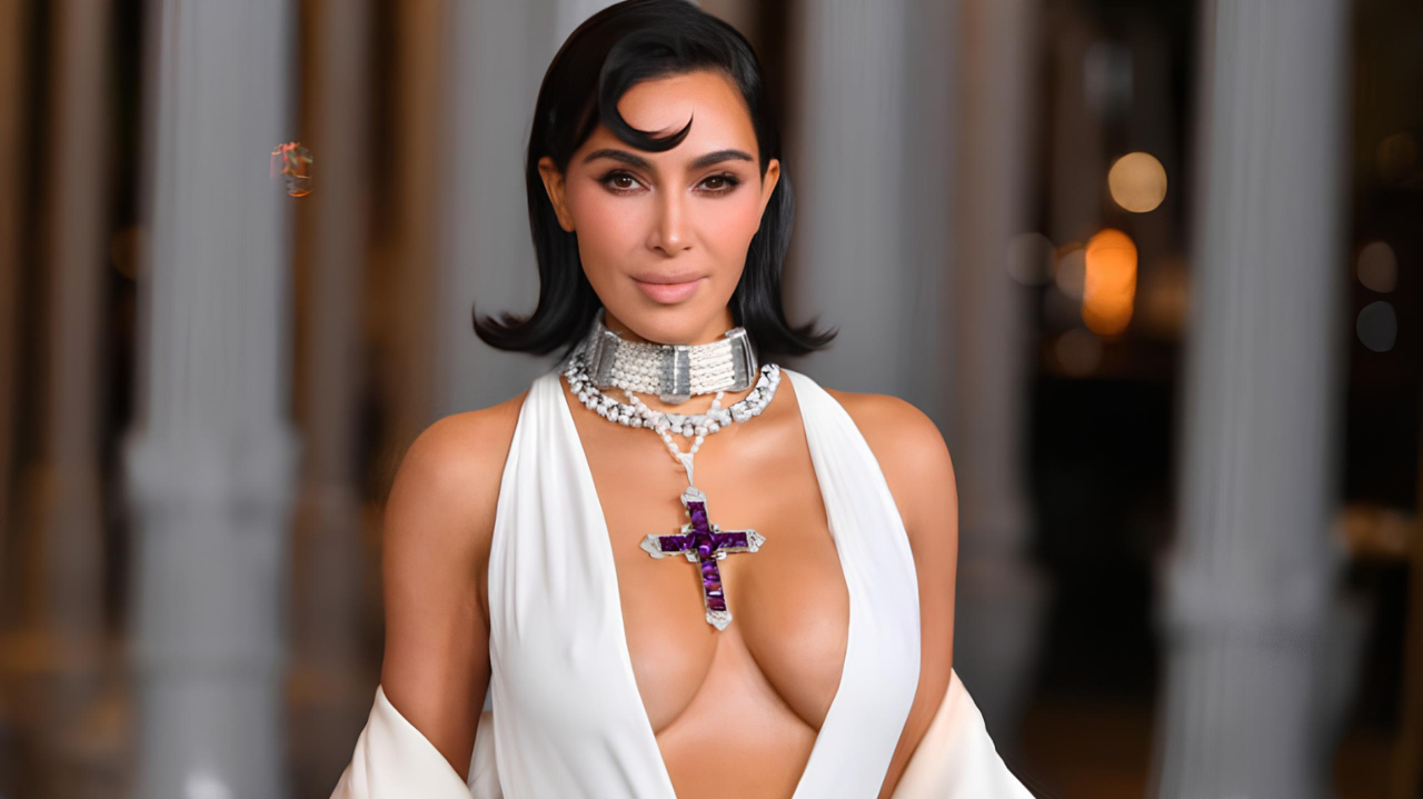 Kim Kardashian usa o mesmo colar de Lady Di no LACMA Art And Film Gala