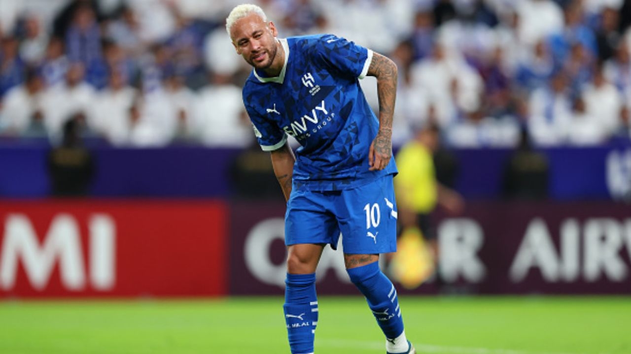 Neymar desfalca o Al-Hilal por até seis semanas após nova lesão