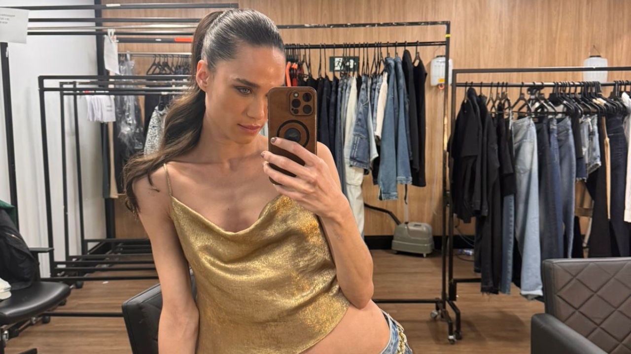 De volta ao Brasil, Rhay Polster brilha nas passarelas com look de tirar o fôlego