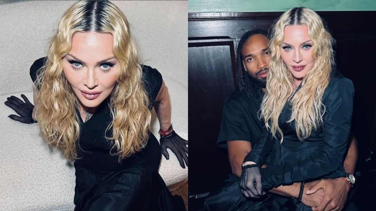 Madonna rebate boatos de término com foto ao lado do namorado Akeem Morris