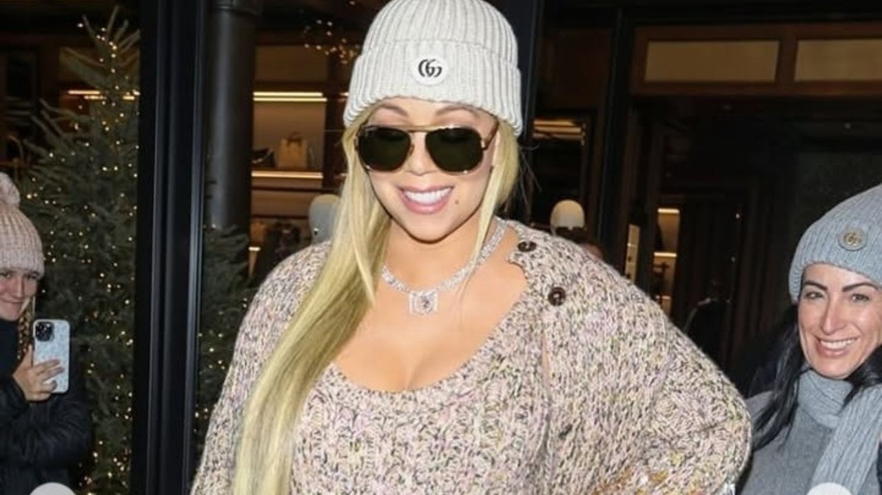 Mariah carey arrasa com look natalino em Aspen