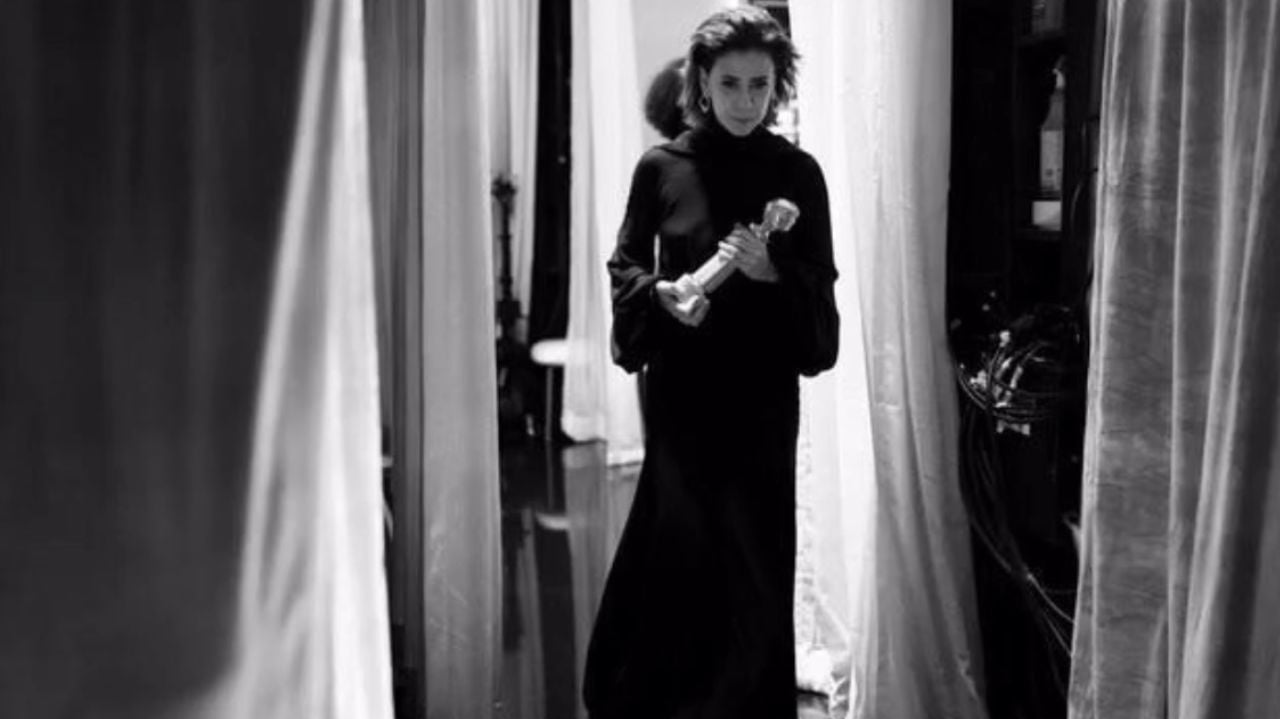 Fernanda Torres aposta em look elegante para o Globo de Ouro 2025