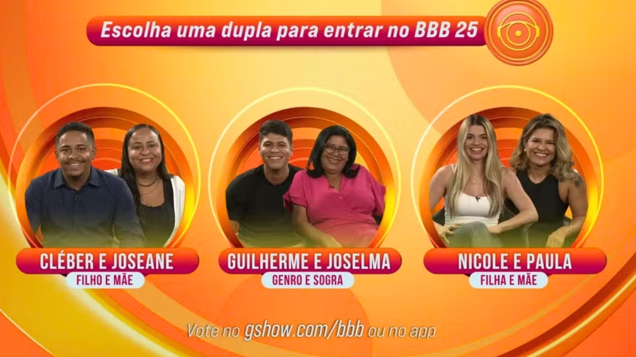 BBB 25: três duplas disputam última vaga no reality; saiba quem são