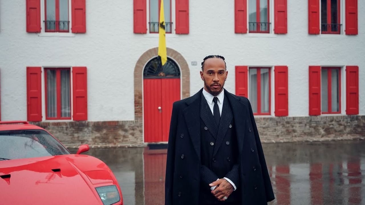 Ferrari celebra primeiro dia de Lewis Hamilton