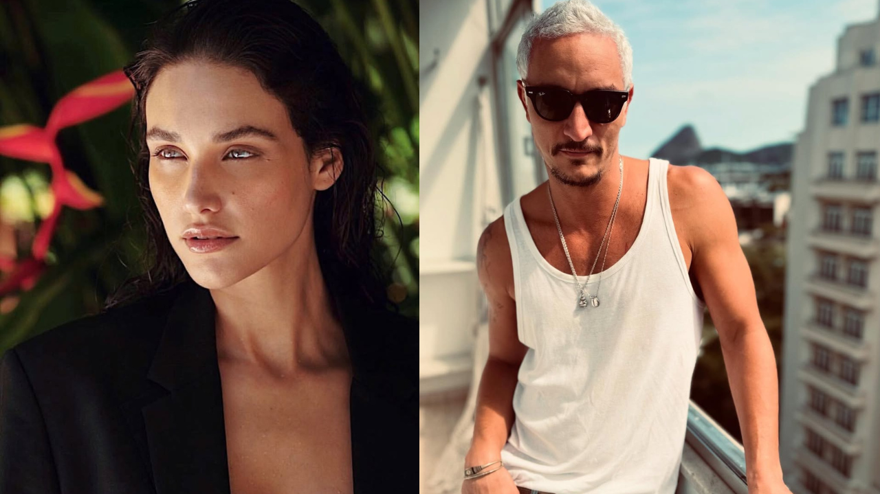 Débora Nascimento e Allan Souza Lima são flagrados em clima romântico no Rio