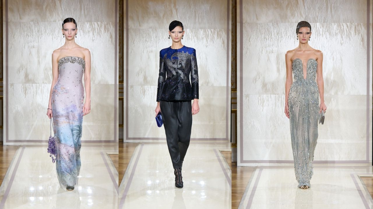 Armani Privé comemora 20 anos e fascina com desfile sofistificado e atemporal