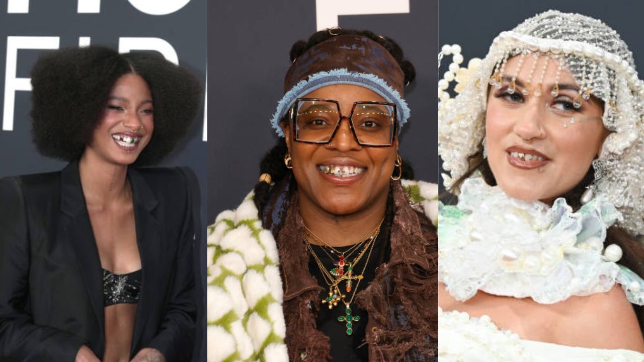 Joias para os dentes chamam atenção no Grammy 2025