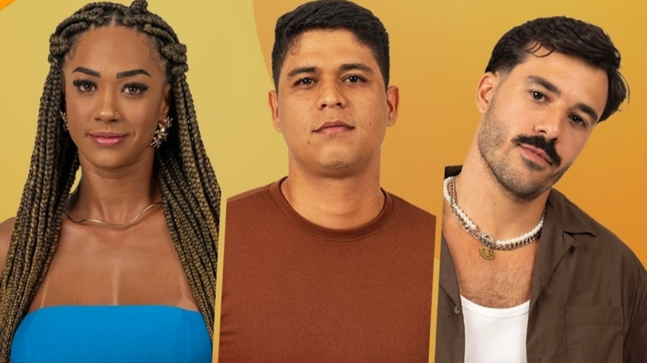 BBB 25:  Aline, Guilherme e Matheus formam o paredão desta semana