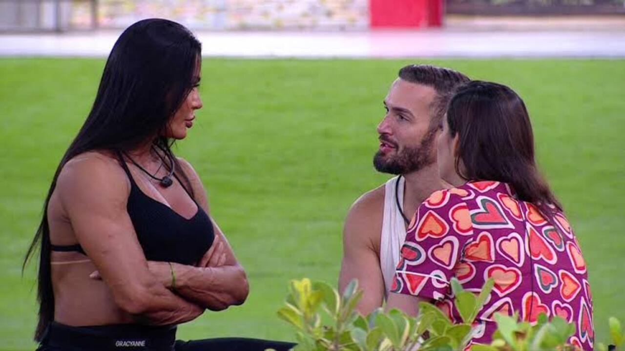 BBB 25: Aline confronta Gracyanne Barbosa em conversa sobre Diego Hypolito