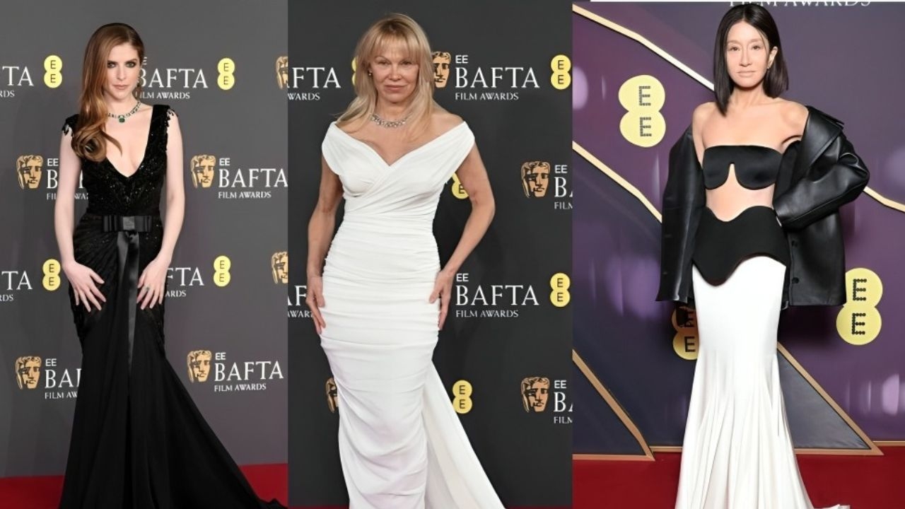 BAFTA 2025: celebridades apostam em looks preto e branco para o red carpet