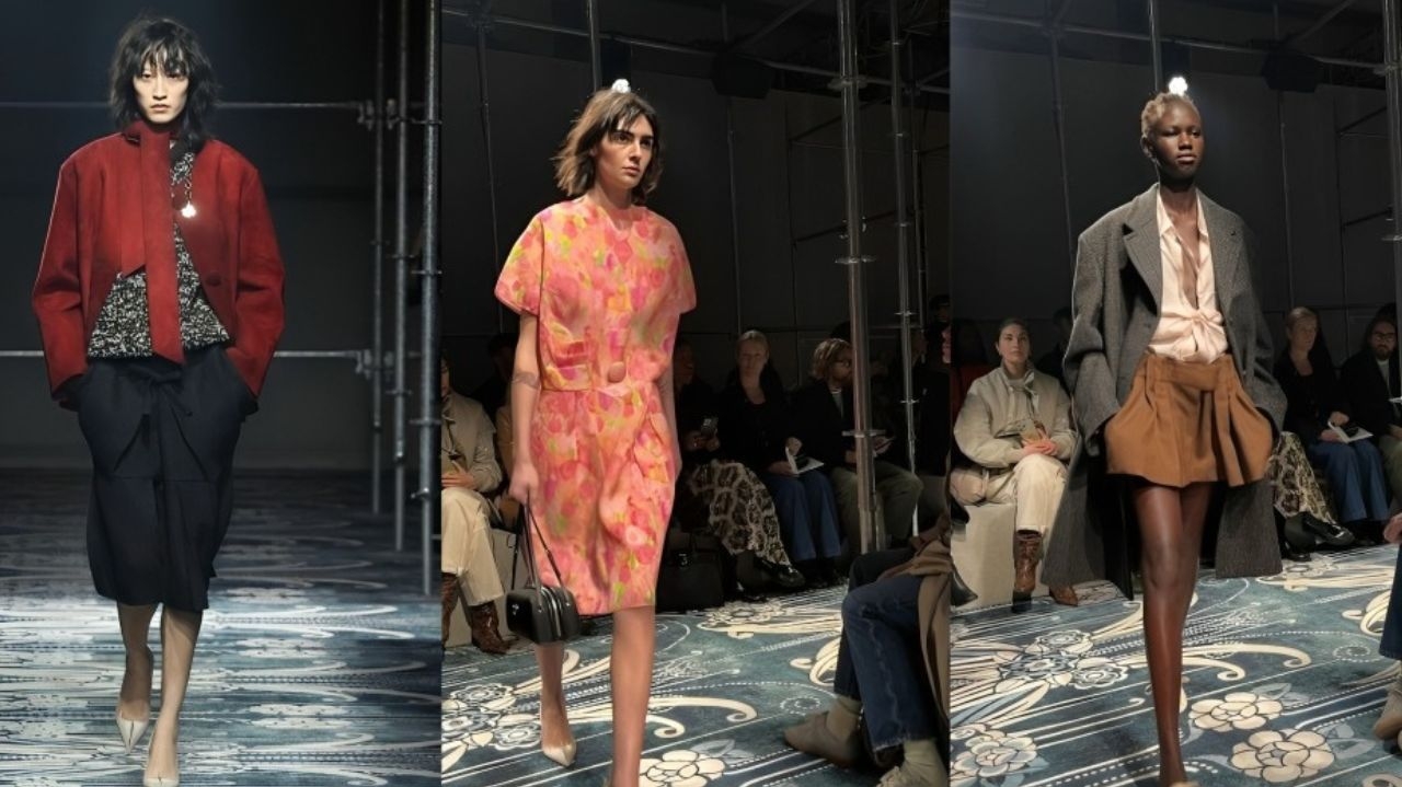 Prada traz sua versão da feminilidade na Semana de Moda de Milão