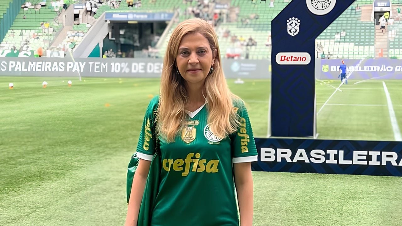 Leila Pereira, presidente do Palmeiras, critica punição da Conmebol
