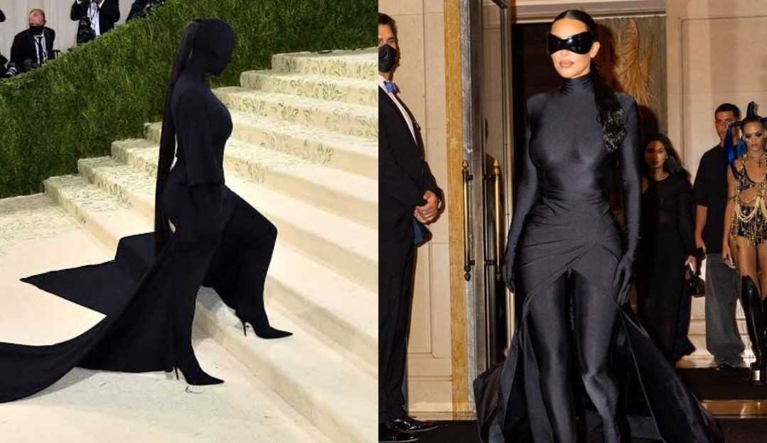 Depois de look polêmico para o MET Gala, Kim Kardashian causa com óculos futurísticos