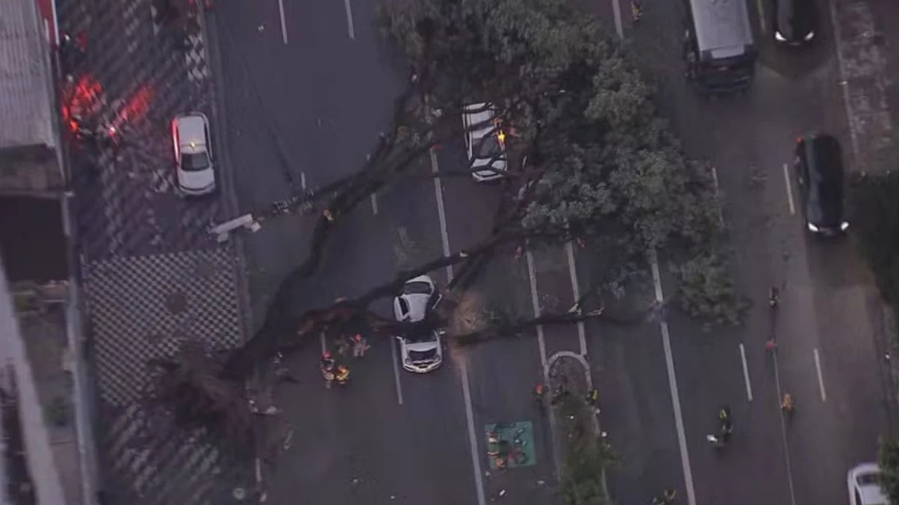 Temporal causa morte de taxista em São Paulo