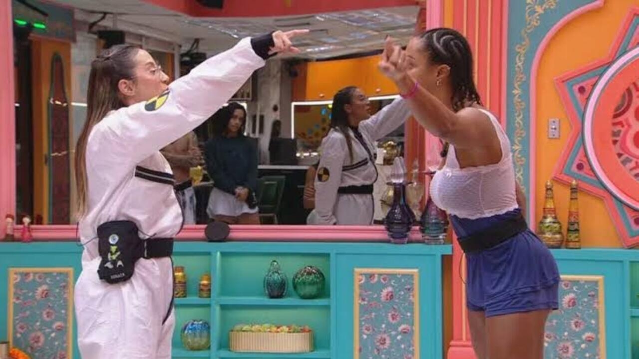BBB 25: Aline rebate Renata após receber “mira do líder”