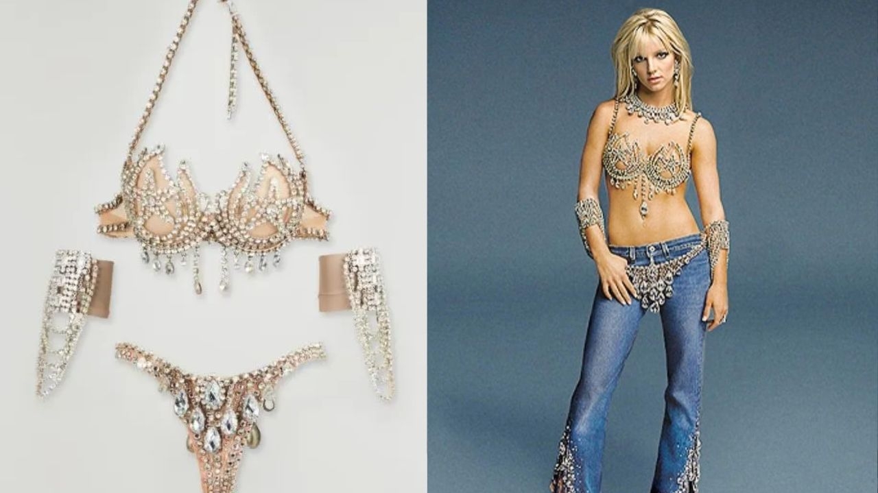 Top de cristais usado por Britney Spears uma única vez é leiloado por R$ 440 mil