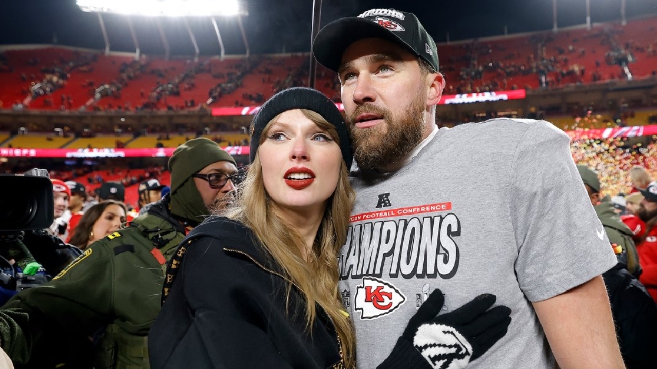 Taylor Swift e Travis Kelce reagem às postagens de difamação à cantora feitas por Kanye West