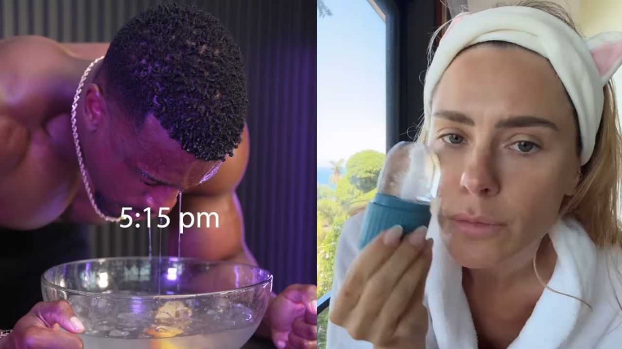 Skin Care com gelo faz sucesso nas redes sociais